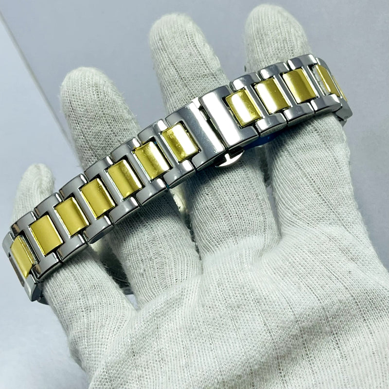 Limited Edition TIFFANY Dial Men's Watch – Two-Tone Gold & Silver Bracelet _Mineral Glass _Superlative Finish