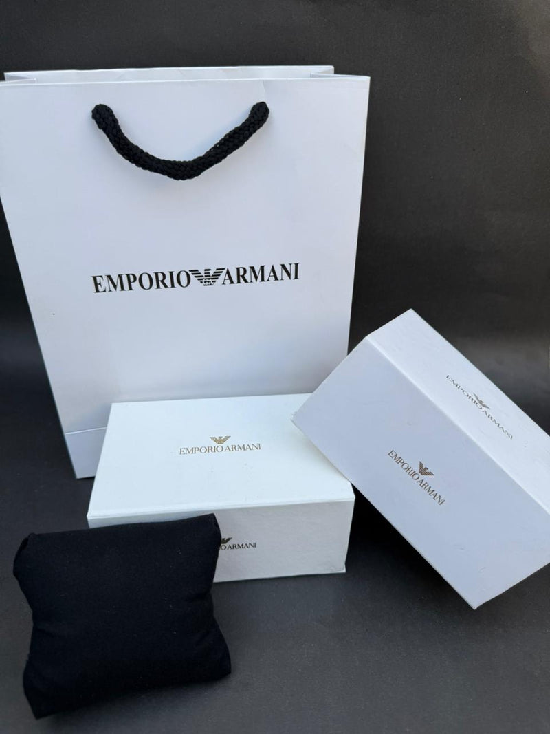 Emporio Armani Skeleton Automatic Watch for Men With Box & Handcarry