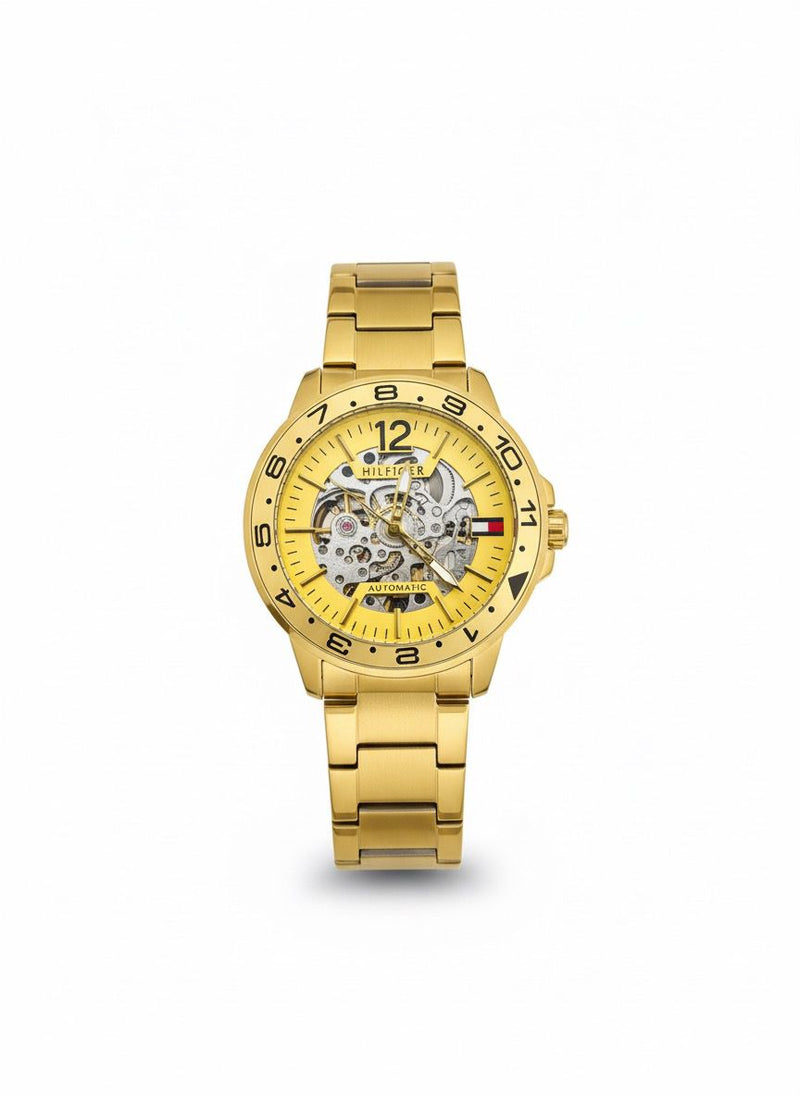 Tommy Hilfiger  Skeleton Automatic Watch For Men Wth Box & Handcarry