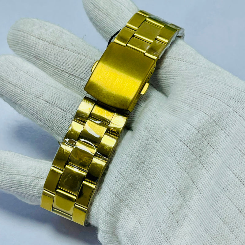 Submariner Black Dial Men's Watch – Two-Tone Gold Bracelet | Oyster Perpetual Date | Water Resistance | Quartz Movement