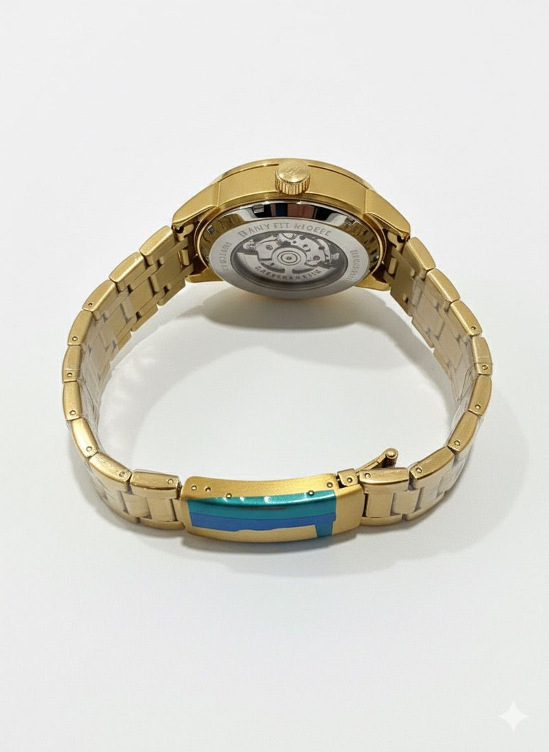 Tommy Hilfiger Skeleton Automatic Watch For Man With Box & Handcarry