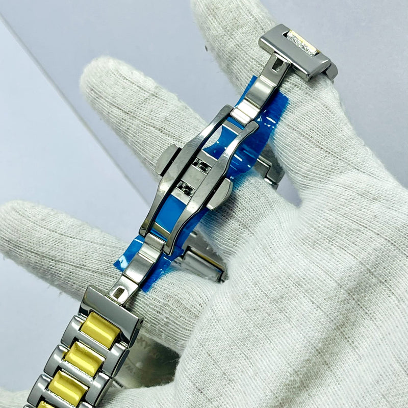 Limited Edition TIFFANY Dial Men's Watch – Two-Tone Gold & Silver Bracelet _Mineral Glass _Superlative Finish