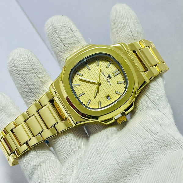 Limited Edition GOLDEN Dial Men's Watch –  GOLDEN Bracelet _Mineral Glass _Superlative Finish