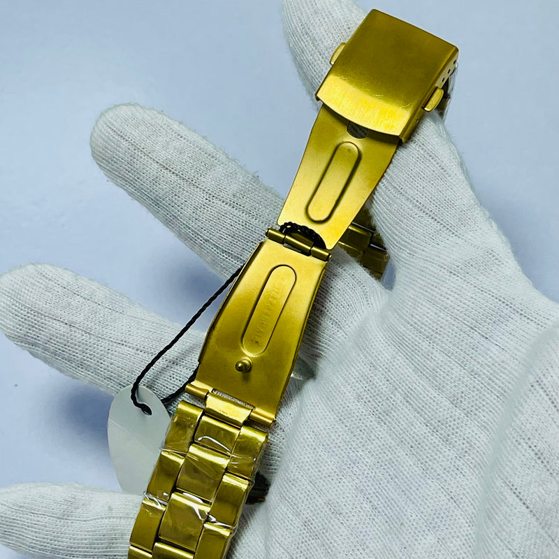 Submariner Black Dial Men's Watch – Two-Tone Gold Bracelet | Oyster Perpetual Date | Water Resistance | Quartz Movement