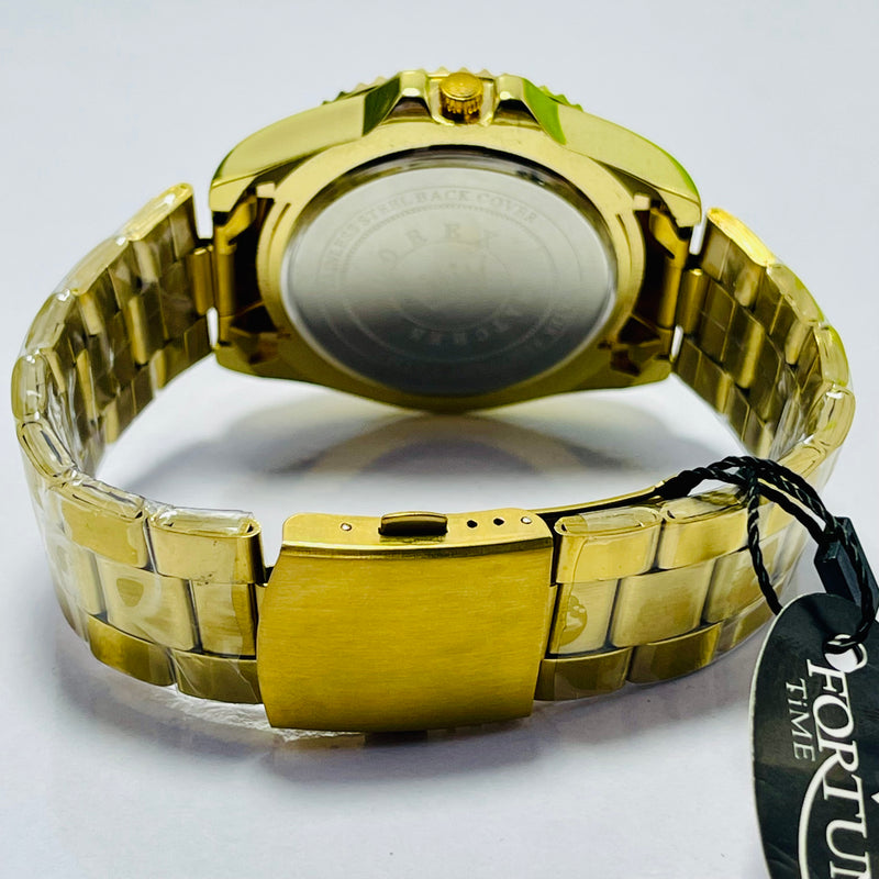 Submariner Black Dial Men's Watch – Two-Tone Gold Bracelet | Oyster Perpetual Date | Water Resistance | Quartz Movement