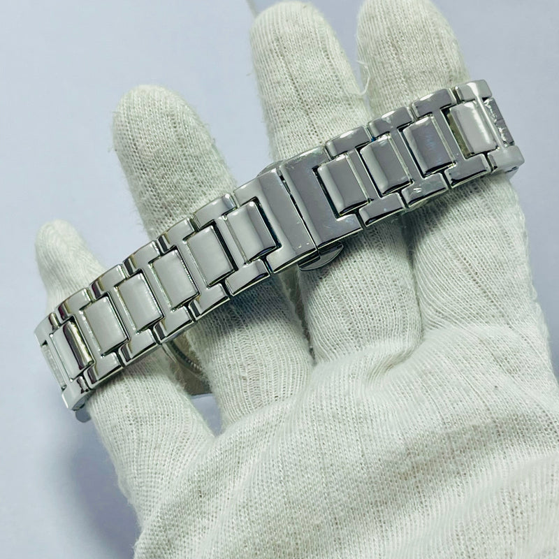 Limited Edition BLACK Dial Men's Watch – Silver Bracelet _Mineral Glass _Superlative Finish