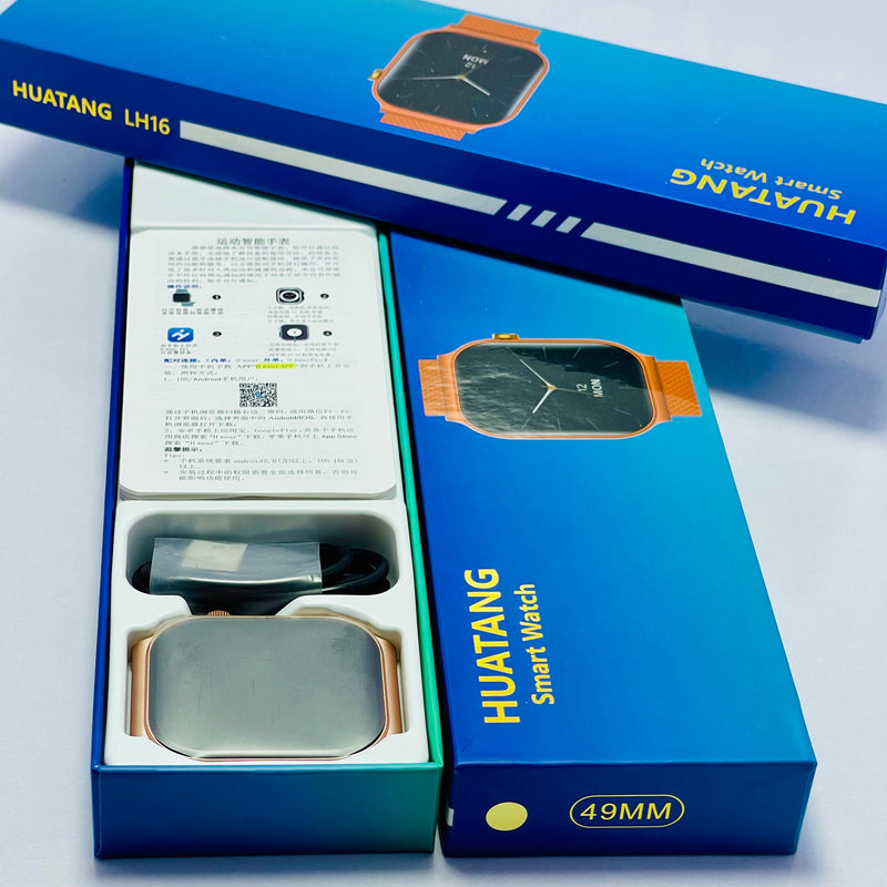 Smart Watch for Men & Women – 1.9” Full Touch HD Display, Gold Alloy Case, Fitness Tracker with Heart Rate, Sleep Monitor, Weather, and Multi-Sport Modes – iOS & Android Compatible