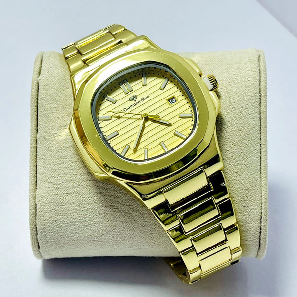 Limited Edition GOLDEN Dial Men's Watch –  GOLDEN Bracelet _Mineral Glass _Superlative Finish