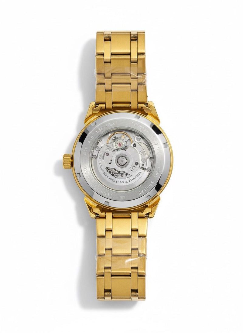 Tommy Hilfiger Skeleton Automatic Watch For Man With Box & Handcarry