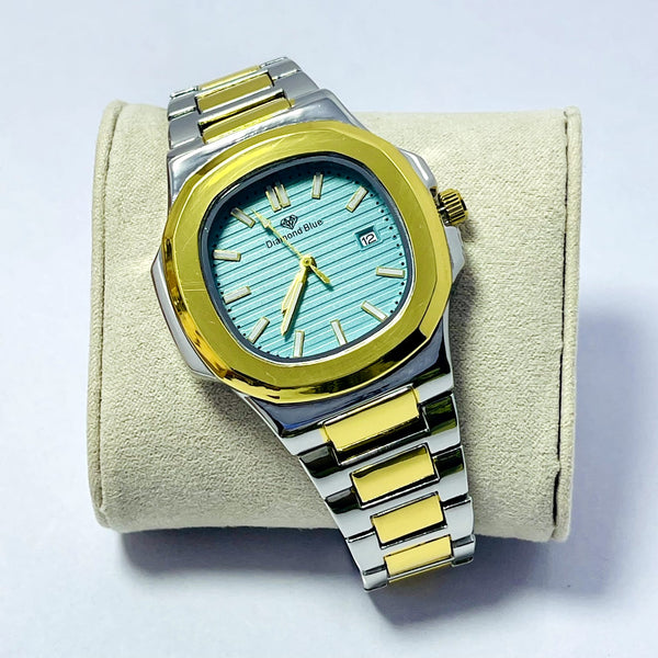 Limited Edition TIFFANY Dial Men's Watch – Two-Tone Gold & Silver Bracelet _Mineral Glass _Superlative Finish