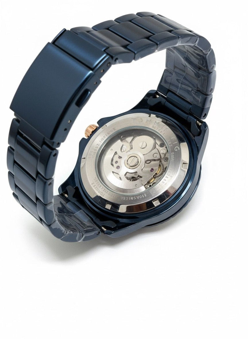 Tommy Hilfiger Skeleton Automatic Watch For Men With Box & Handcarry